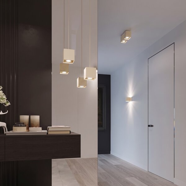 Sollux Lighting Nástěnné svítidlo QUAD 1 béžové