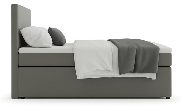 POSTEL BOXSPRING, 140/200 cm, šedá MID.YOU - Jednolůžkové postele, Online Only