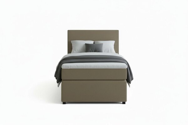 POSTEL BOXSPRING, 90/200 cm, pískové barvy MID.YOU - Jednolůžkové postele, Online Only