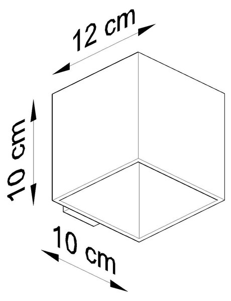 Sollux Lighting Nástěnné svítidlo QUAD 1 okrově červené
