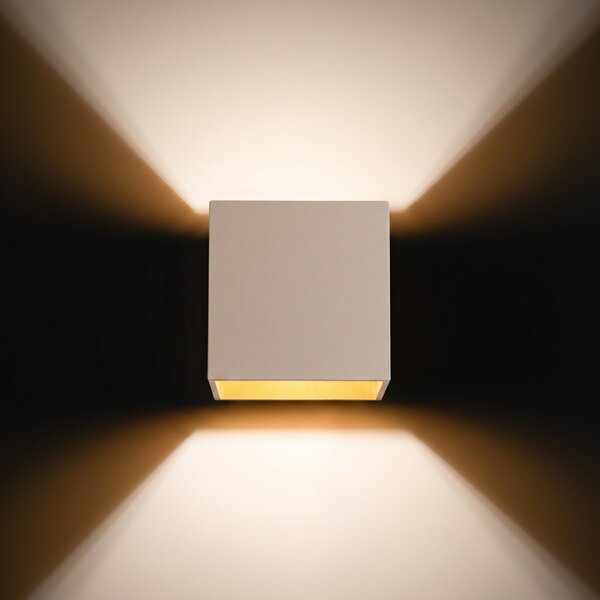 Sollux Lighting Nástěnné svítidlo QUAD 1 taupe