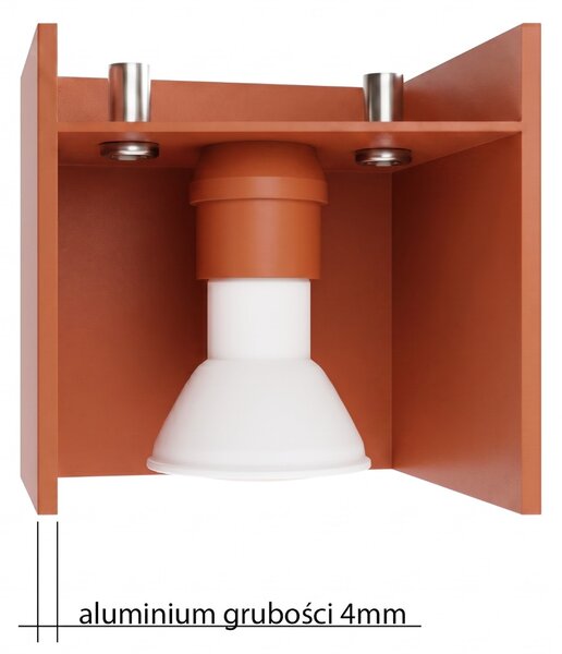 Sollux Lighting Nástěnné svítidlo QUAD 1 okrově červené