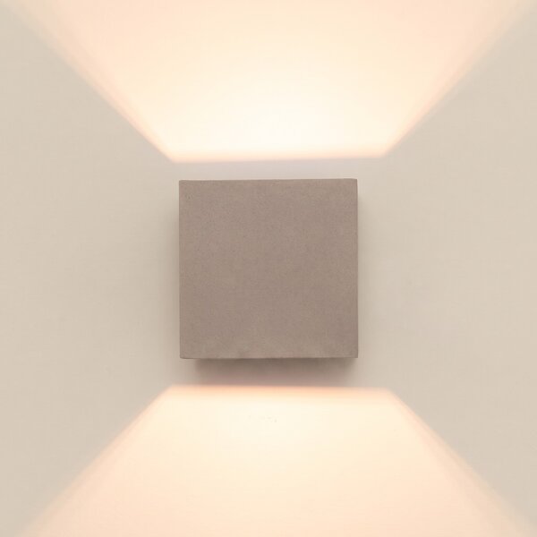 Sollux Lighting Nástěnné svítidlo QUAD 1 taupe