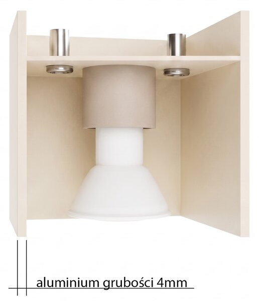Sollux Lighting Nástěnné svítidlo QUAD 1 taupe