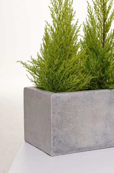 Truhlík FLOBO, sklolaminát, šířka 100 cm, šedá - beton design