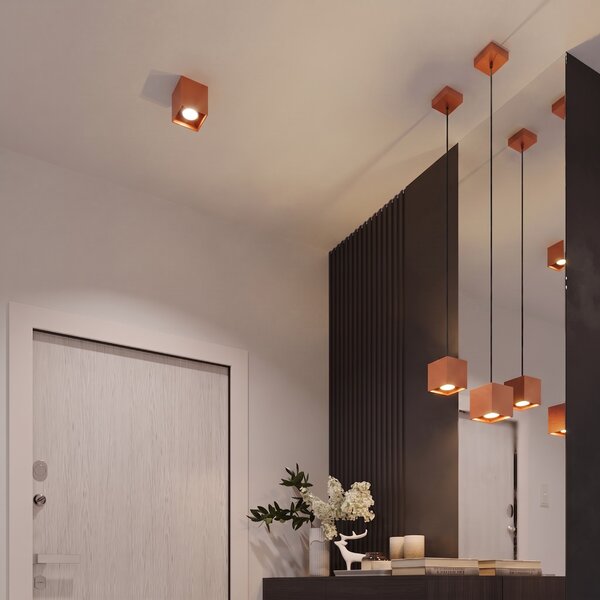 Sollux Lighting Nástěnné svítidlo QUAD 1 okrově červené