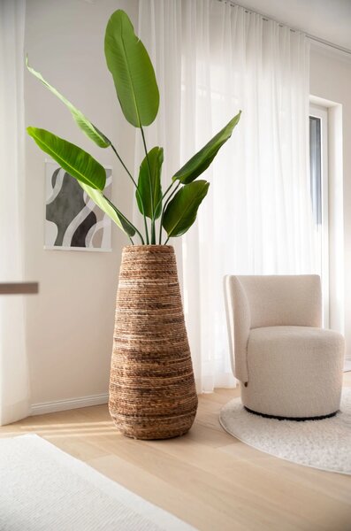 Pokojový květináč ROTA, vodní hyacint, průměr 46 cm, natur