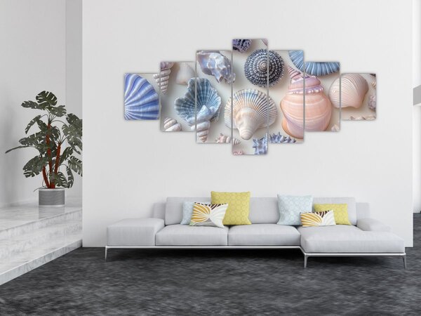 Obraz - Sbírka mušlí (210x100 cm)
