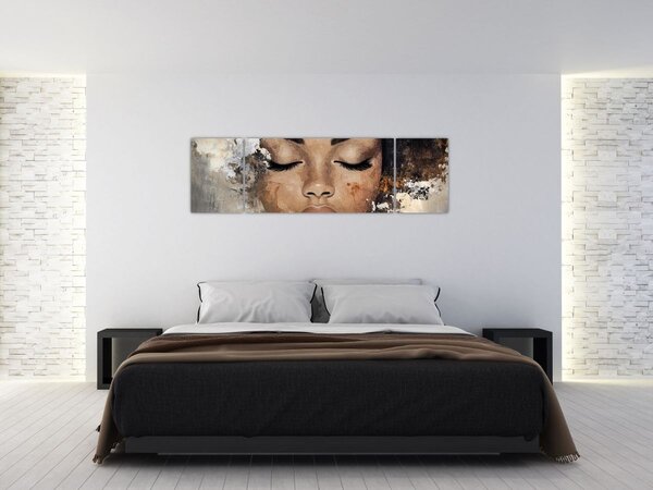 Obraz - Portrét ženy (170x50 cm)