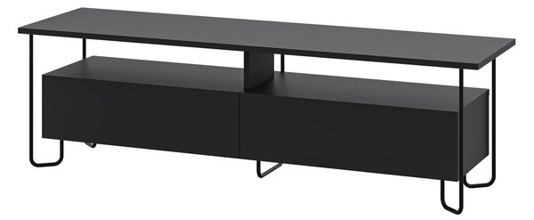 Černý TV stolek 150x45 cm Dilly – Marckeric