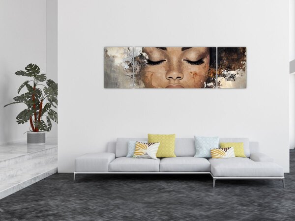 Obraz - Portrét ženy (170x50 cm)