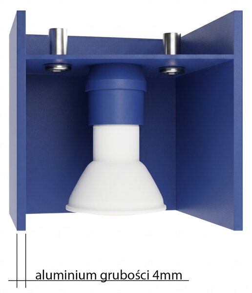 Sollux Lighting Nástěnné svítidlo QUAD 1 ultramarín
