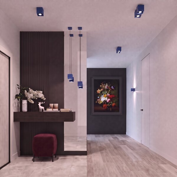 Sollux Lighting Nástěnné svítidlo QUAD 1 ultramarín