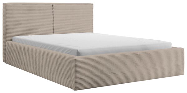 ČALOUNĚNÁ POSTEL, 140/200 cm, světle hnědá P & B - Postele s úložným prostorem, Online Only