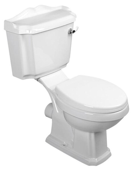 ANTIK retro kombinace WC + WC sedátko, bílá