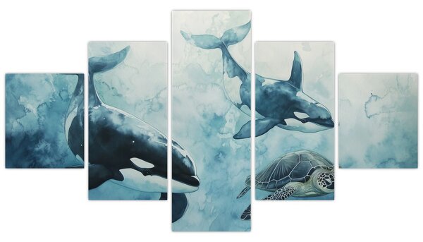 Obraz - Podmořská malba (125x70 cm)