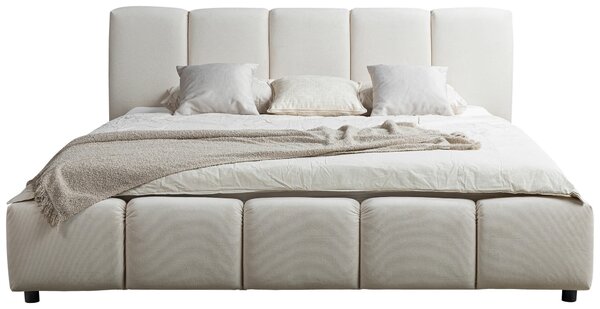 ČALOUNĚNÁ POSTEL, 180/200 cm, béžová MID.YOU - Postele s úložným prostorem, Online Only