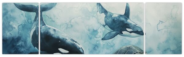 Obraz - Podmořská malba (170x50 cm)