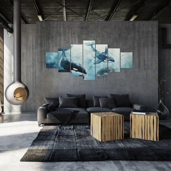 Obraz - Podmořská malba (210x100 cm)