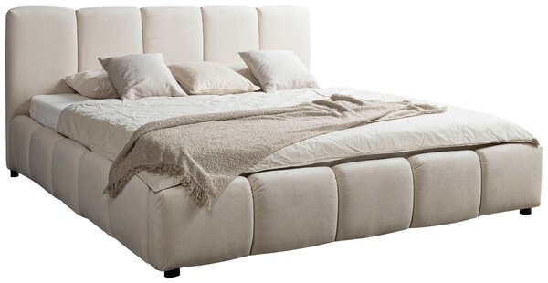 ČALOUNĚNÁ POSTEL, 180/200 cm, béžová MID.YOU - Postele s úložným prostorem, Online Only