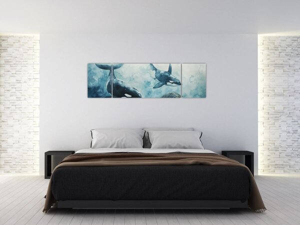 Obraz - Podmořská malba (170x50 cm)