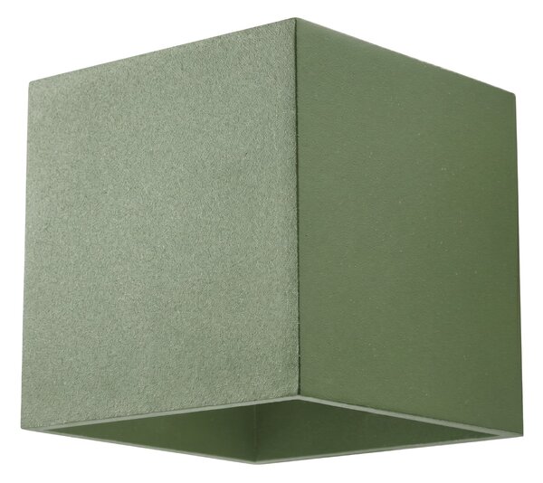 Sollux Lighting Nástěnné svítidlo QUAD 1 olivově zelené