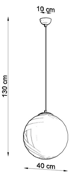 Sollux Lighting Závěsné svítidlo UGO 40 taupe