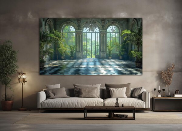 MALBA NA PLÁTNĚ, architektura, 180/100 cm Euroart - Obrazy na plátně