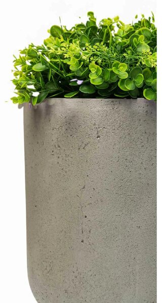 Kulatý květináč CHICO, sklolaminát, průměr 40 x výška 40 cm, šedý
