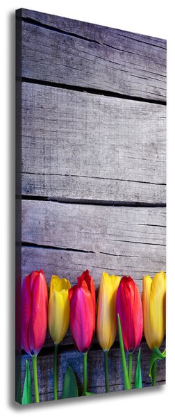 Vertikální Foto obraz na plátně Barevné tulipány ocv-103218042