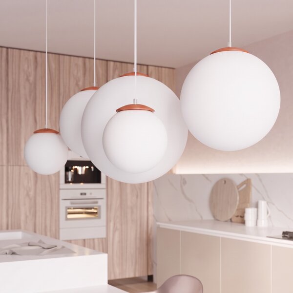 Sollux Lighting Závěsné svítidlo UGO 20 okrově červené