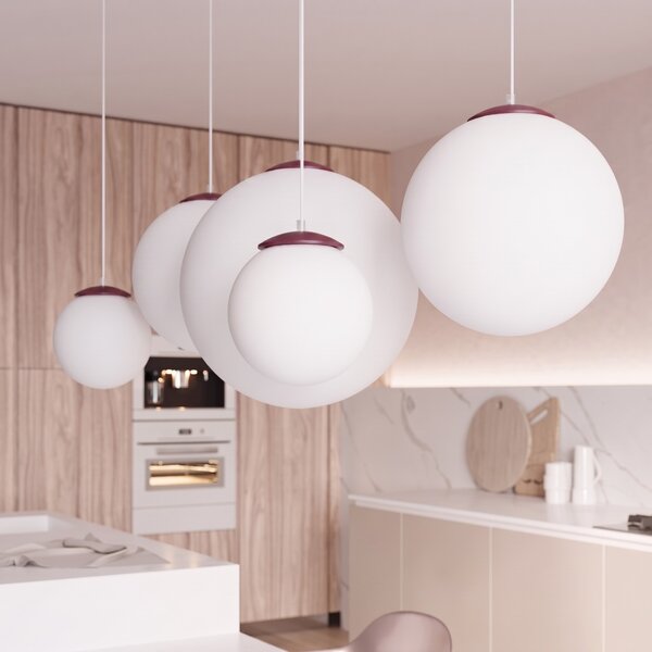 Sollux Lighting Závěsné svítidlo UGO 20 bordó