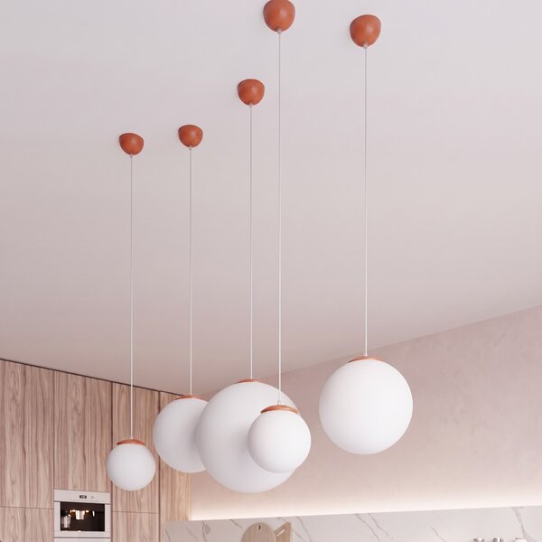 Sollux Lighting Závěsné svítidlo UGO 20 okrově červené