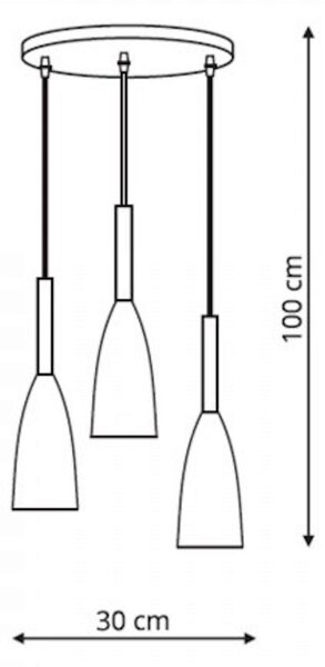 ZÁVĚSNÉ SVÍTIDLO, 30/100 cm - Online Only svítidla, Online Only