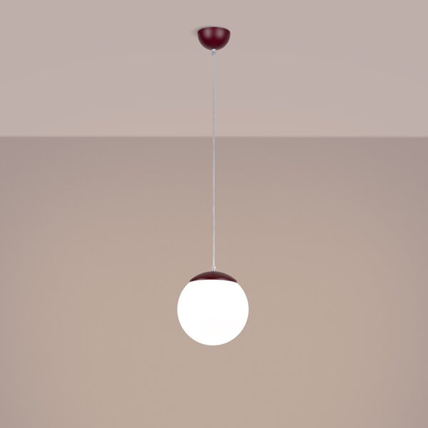 Sollux Lighting Závěsné svítidlo UGO 20 bordó