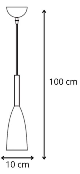 ZÁVĚSNÉ SVÍTIDLO, 100/10/10 cm - Online Only svítidla, Online Only