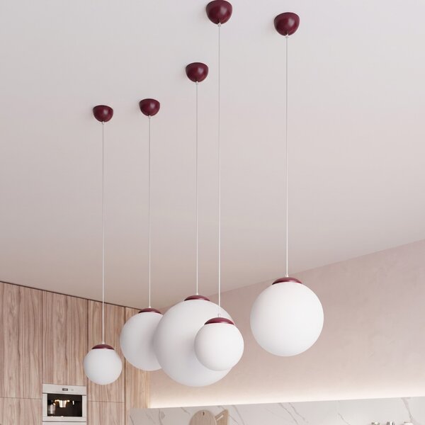 Sollux Lighting Závěsné svítidlo UGO 40 bordó