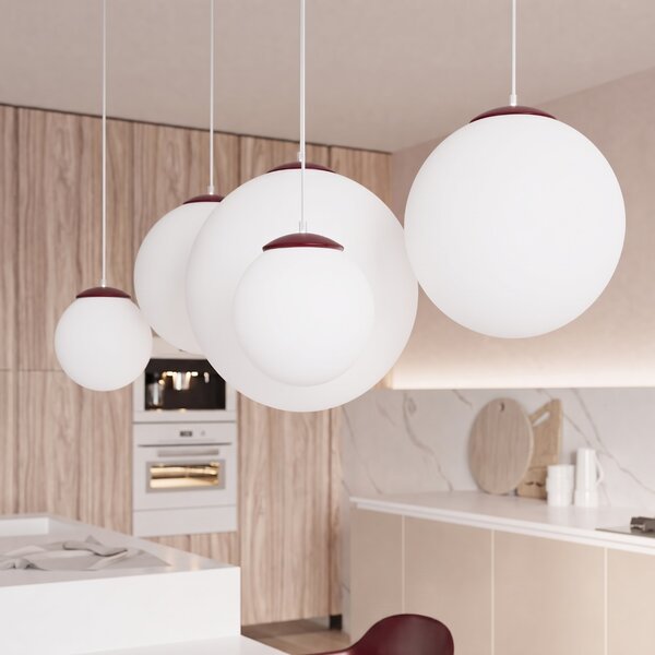 Sollux Lighting Závěsné svítidlo UGO 40 bordó