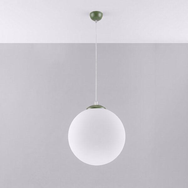 Sollux Lighting Závěsné svítidlo UGO 40 olivově zelené