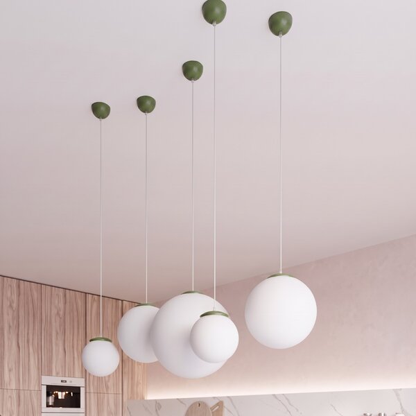 Sollux Lighting Závěsné svítidlo UGO 30 olivově zelené