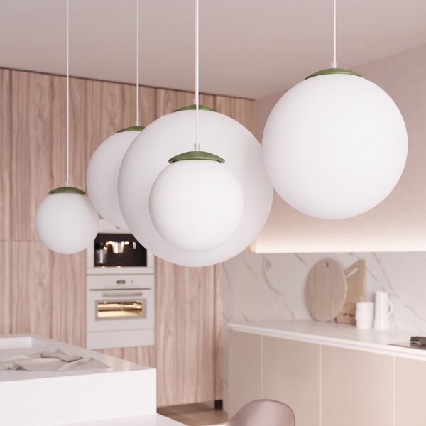 Sollux Lighting Závěsné svítidlo UGO 30 olivově zelené