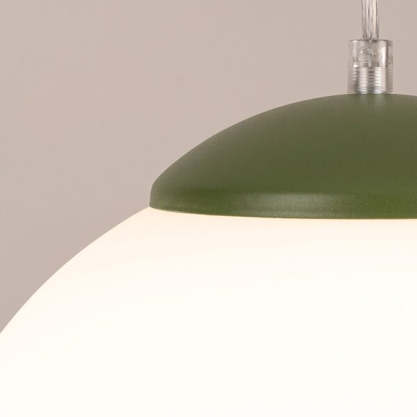 Sollux Lighting Závěsné svítidlo UGO 30 olivově zelené