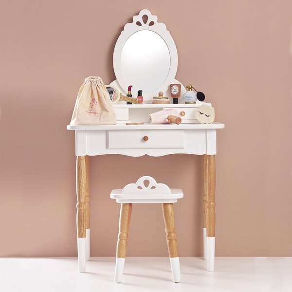 Le Toy Van Vanity Table, Židle, Bílá, Dřevo, Obdélníkový tvar, Dřevo, 50 kg, Vnitřní