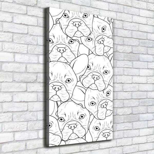 Vertikální Foto obraz na plátně Francouzský buldoček ocv-103361943