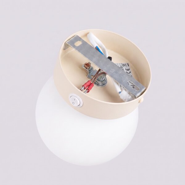 Sollux Lighting Nástěnné svítidlo YOLI 1 béžové s vypínačem