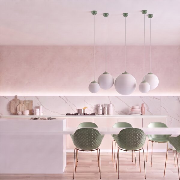 Sollux Lighting Závěsné svítidlo UGO 30 olivově zelené