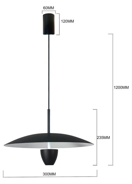 ZÁVĚSNÉ LED SVÍTIDLO, 8 W, 30/120 cm - Online Only svítidla, Online Only