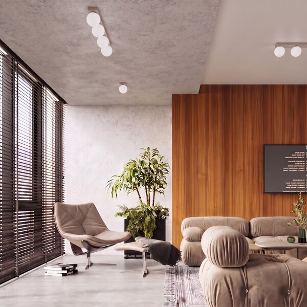 Sollux Lighting Nástěnné svítidlo YOLI 1 taupe s vypínačem