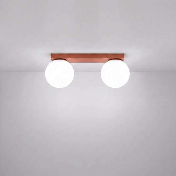 Sollux Lighting Stropní svítidlo YOLI 2 okrově červené