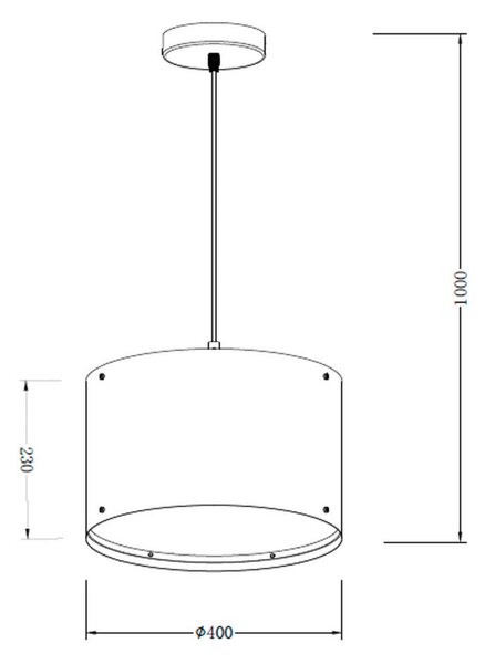 ZÁVĚSNÉ SVÍTIDLO, 40/100 cm - Online Only svítidla, Online Only